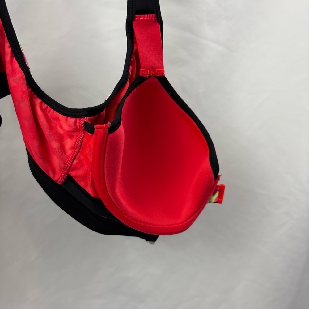 Victorias Secret Sport VSX Logo Front Close Zip Sports Bra 34C Multicolor - Picture 5 of 9